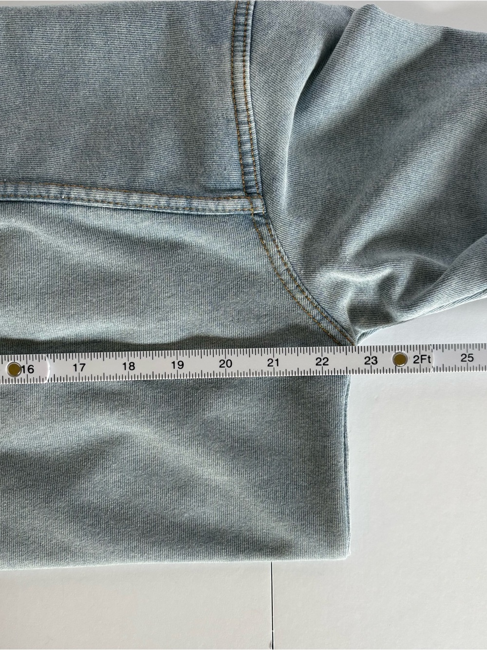 BeachLunchLounge Cotton Soft Denim Look Button-Up Shirt Jacket Shacket - Picture 8 of 11